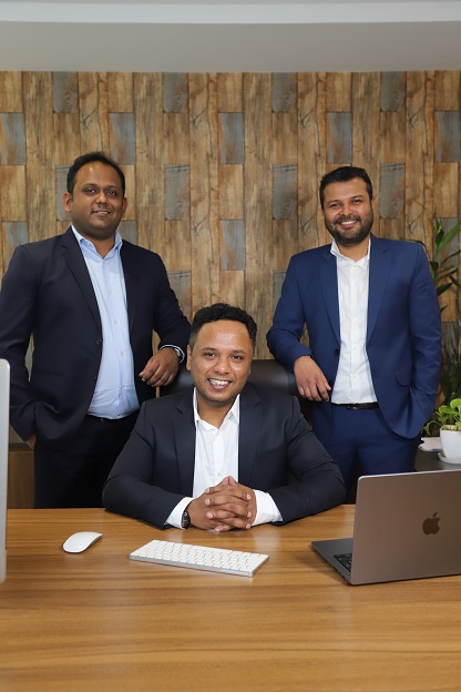 Three co-founders of Kassio; Sachin Singh, Anuj Yadav and Bharat Vivek