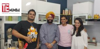 (L-R) Sanket S, Chef Harpal Singh Sokhi, Arjun Vaidya & Trisha Rajani Vaidya