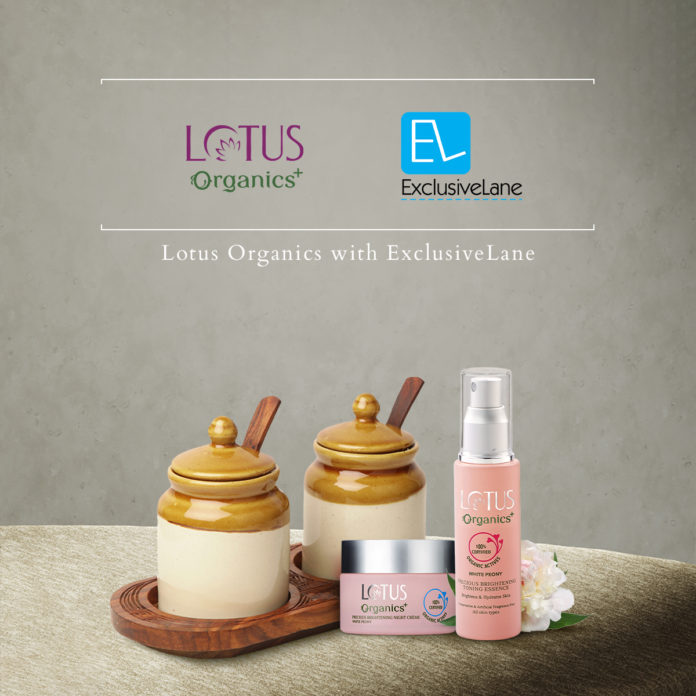 Lotus Organics+ announces its collaboration with ExclusiveLane.com