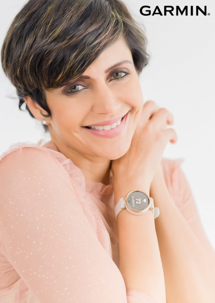 Ms. Mandira Bedi with Garmin Lily