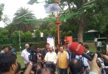 A solar tree in Delhi