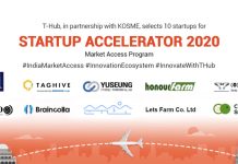 T-Hub partners with KOSME to select 10 startups for ‘Startup Accelerator 2020’