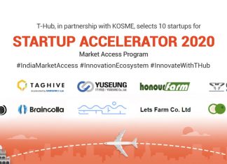 T-Hub partners with KOSME to select 10 startups for ‘Startup Accelerator 2020’